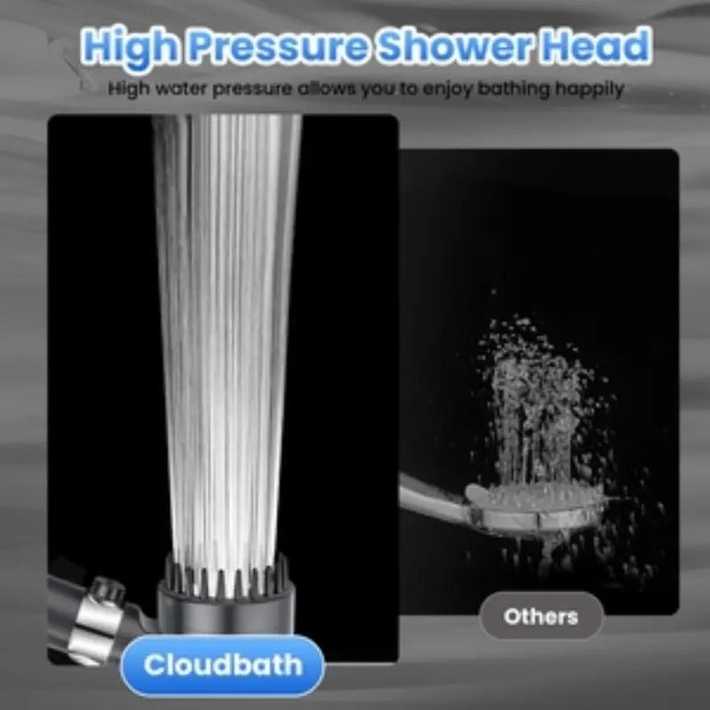Chuveiro de Alta Pressão com Filtro Purificador — Mangueira 1,5m, 3 Modos, Suporte Incluído