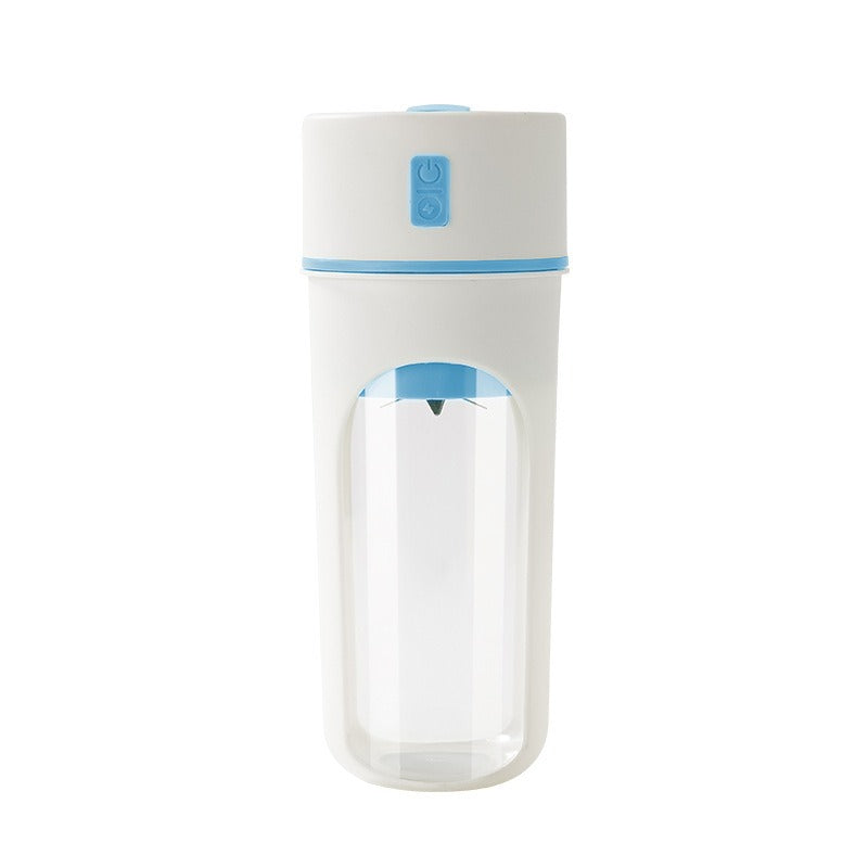 Mini Liquidificadora Portátil USB 400ml — Motor 200W, 12 Lâminas, Sem Fios