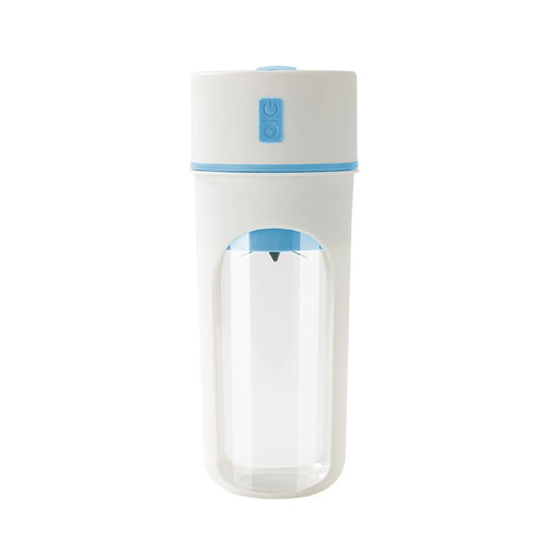 Mini Liquidificadora Portátil USB 400ml — Motor 200W, 12 Lâminas, Sem Fios