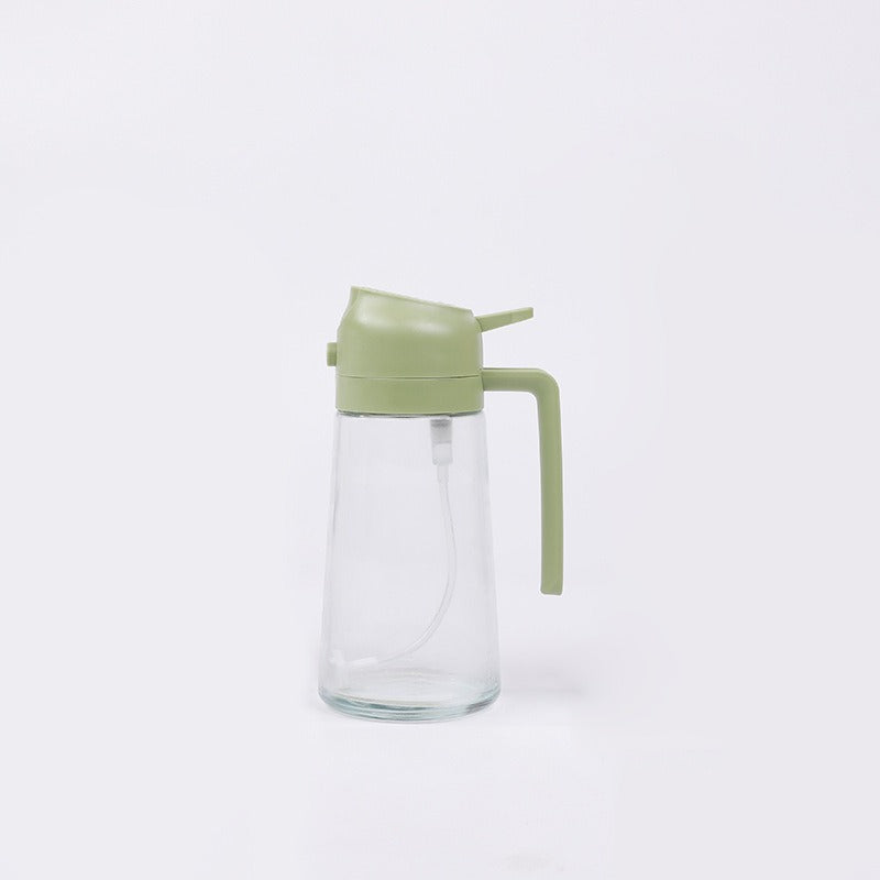 Pulverizador de Óleo para Cozinhar 2 em 1 — Garrafa Dispensadora de Vidro 470ml, Sem BPA
